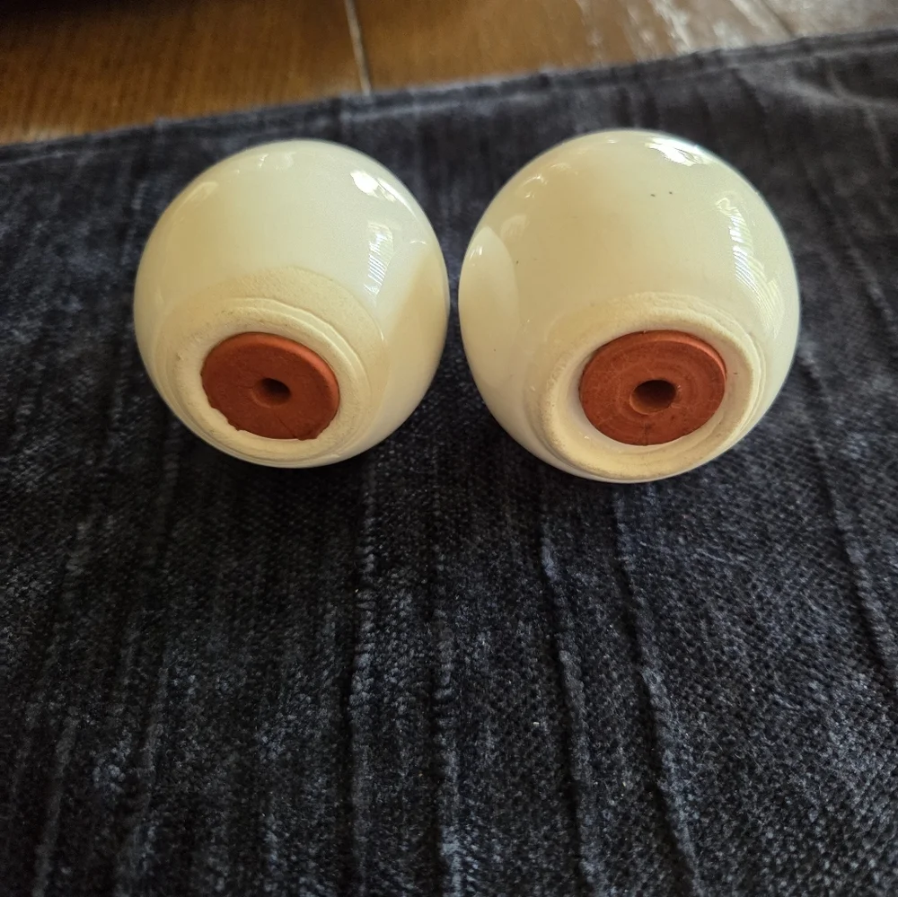 Vintage Ceramic Egg Shaped Salt & Pepper Shakers